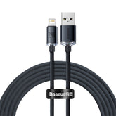 Baseus Crystal Shine Series USB-A to Lightning Charging Cable 2M Black